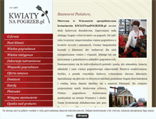 Tablet Screenshot of kwiatynapogrzeb.pl